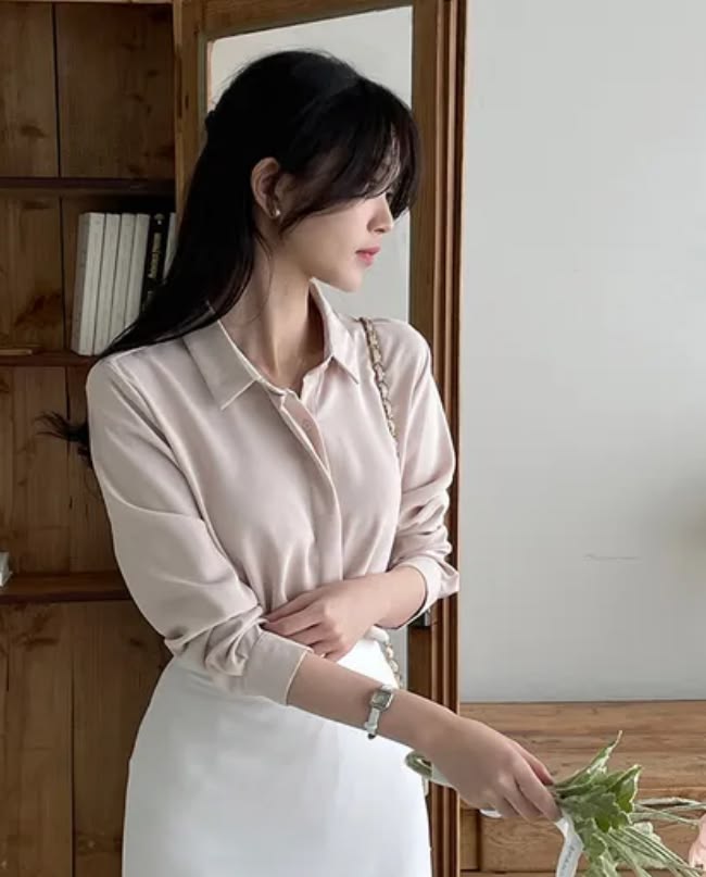 Mẫu quần áo công sở nữ thanh lịch 202
